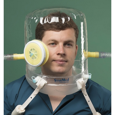 Шлем для неинвазивной вентиляции легких (NIV) для взрослых CASTAR R LIGHT, размер M (34-41 см)