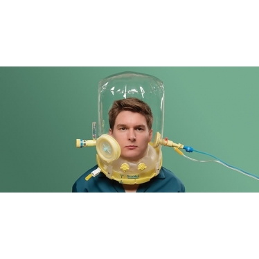Шлем для неинвазивной вентиляции легких с системой смешивания кислорода с воздухом под постоянным положительным давлением для взрослых VENTUKIT NEXT, размер XS (≤21 см)
