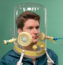 Шлем для неинвазивной вентиляции легких с системой смешивания кислорода с воздухом под постоянным положительным давлением для взрослых VENTUKIT, размер S (27-34 см)