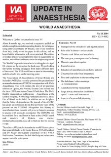 Update in Anaesthesia Number 18
