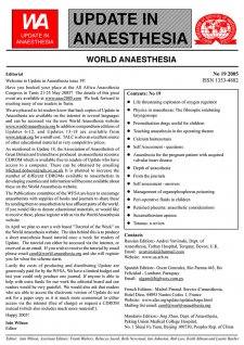 Update in Anaesthesia Number 19