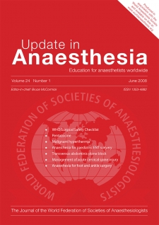 Update in Anaesthesia Number 24-1