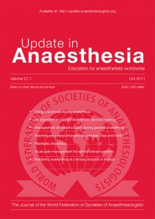 Update in Anaesthesia Number 27