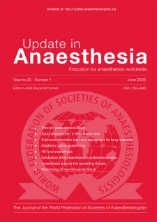 Update in Anaesthesia Number 25-1