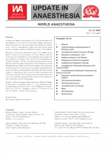 Update in Anaesthesia Number 16